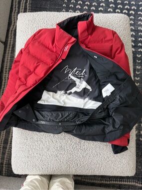 Aztech Mountain Red Puffer Ski Jacket